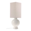 Abat-jour hexagonal pour lampe a poser lin HK Living beige