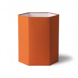 Abat-jour hexagonal pour lampe sur pied rétro HK Living orange