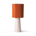 Abat-jour hexagonal pour lampe sur pied rétro HK Living orange