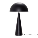 hubsch lampe de table champignon design metal noir 990715