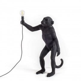 Stehende Affen-Tischlampe Seletti Monkey Lamp schwarz