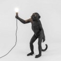 Lampe à poser singe debout Seletti Monkey Lamp noir