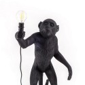 seletti monkey lamp lampe a poser singe noir debout 14920