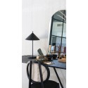 hk living lampe de table design epuree metal noir VOL5046