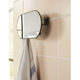 Miroir mural 5 patères métal Hübsch