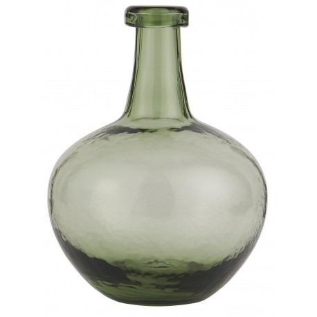 Vase dame-jeanne verre IB Laursen vert