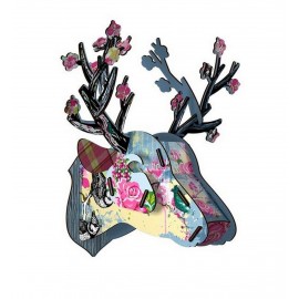 Miho Blossom Wall Trophy Deer Head Wall Decoration