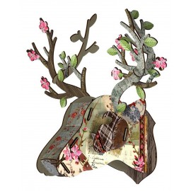 Miho Bonsai Mini Trophy Deer Head Wall Decoration