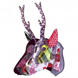 Miho Cabeza de ciervo decorativa de pared Gentle Roe