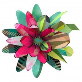 Miho Wall Flower Decoration Aurora Borealis