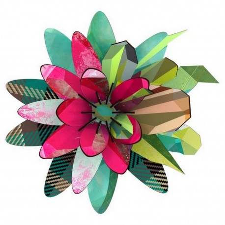 Miho Wall Flower Decoration Aurora Borealis