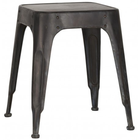 tabouret  industriel metal noir l ib laursen alex