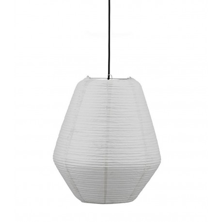 abat jour de suspension design papier de riz house doctor bidar gris