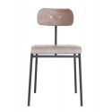 house doctor school chaise vintage bois fonce li0100