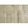 madam stoltz matelas de banquette indien reversible jaune raye fleuri