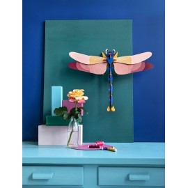 decoration murale insecte libellule studio roof giant dragonfly ttm72