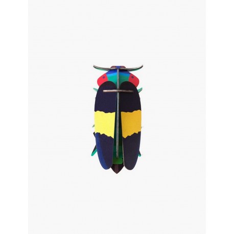 decoration murale coloree en carton insectes coleoptere studio roof