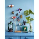 papillon comete bleu decoration murale carton studio roof