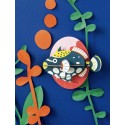 decoration murale poisson ludique studio roof poisson baliste clown