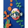 decoration murale poisson ludique studio roof poisson baliste clown