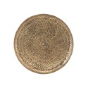 house doctor plateau rond metal alu dore laiton grave rattan