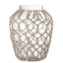 Vase verre jute Bloomingville