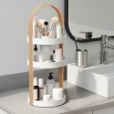 umbra etagere rangment cosmetiques salle de bains bellwood blanc