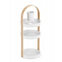 umbra etagere rangment cosmetiques salle de bains bellwood blanc