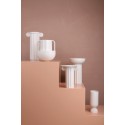 Vase blanc strié céramique style grec HK Living