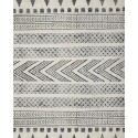 Tapis house doctor descente de lit block coton gris noir