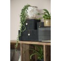 ib laursen cache pot craquele terre cuite beige blanc patine ancien