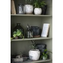 ib laursen cache pot craquele terre cuite beige blanc patine ancien