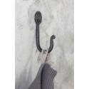 ib laursen crochet patere metal forge style ancien vintage noir