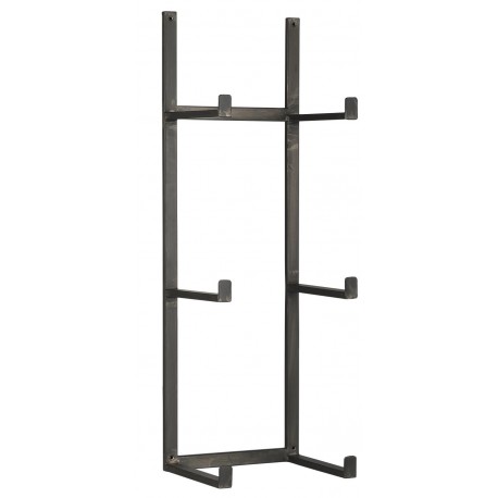 ib laursen support etagere murale 3 tablettes metal noir equerres