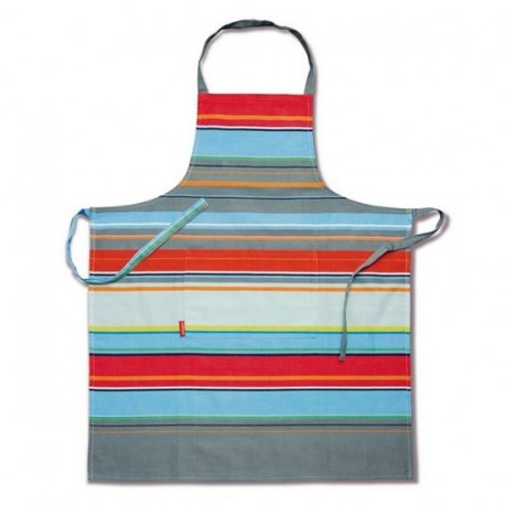 Tablier de cuisine coloré design remember stripy