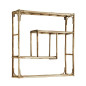 madam stoltz etagere murale carree rustique bois bambou madam stoltz etagere murale carree rustique bois bambou