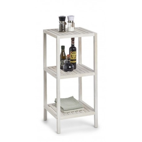 etagere d appoint a poser colonne bois blanc bord de mer zeller