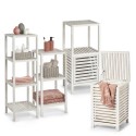 etagere d appoint a poser colonne bois blanc bord de mer zeller