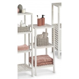 etagere d appoint a poser colonne bois blanc bord de mer zeller