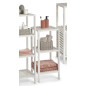 etagere d appoint a poser colonne bois blanc bord de mer zeller