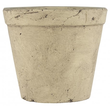 ib laursen cache pot style rustique campagne terre cuite beige