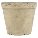 ib laursen cache pot style rustique campagne terre cuite beige