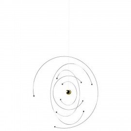 Mobile à suspendre métal argent Flensted Mobiles Niels Bohr Atom Model