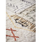 madam stoltz tapis de bain ou descente de lit tufte motif ethnique vert
