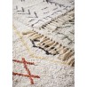 madam stoltz tapis de bain ou descente de lit tufte motif ethnique vert