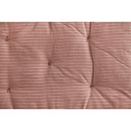madam stoltz long matelas de transat rouge fonce imprime double face
