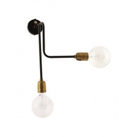 House Doctor Retro Wall Lamp Molecular black metal