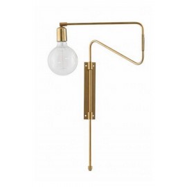 House Doctor Swing Lampada Da Parete con braccio flessibile metallo ottone