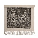 Tapis style vintage franges motif baroque Bloomingviille