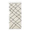 Tapis long blanc et noir House Doctor Riba 90 x 200 cm